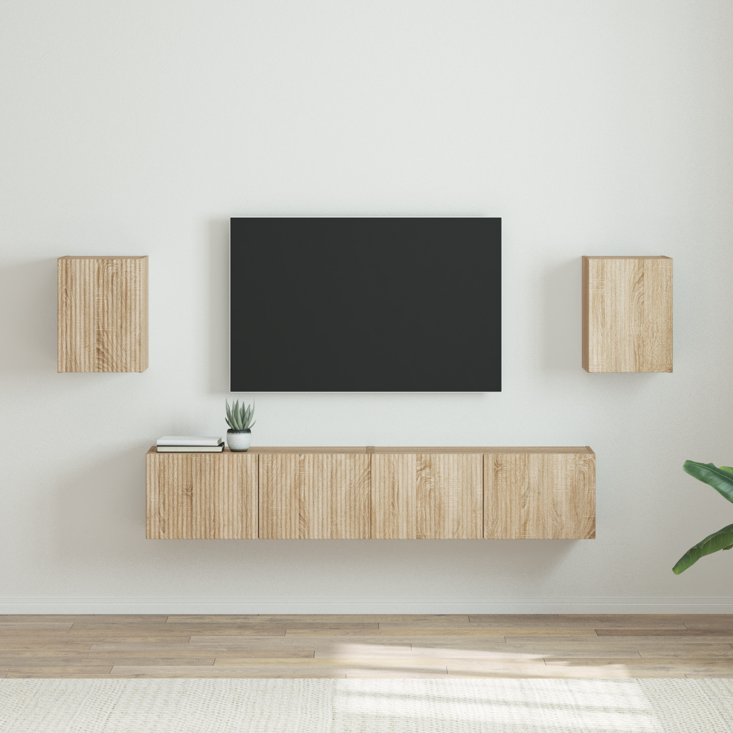 TV Wall Cabinet 2 pcs Sonoma 30 x 31 x 40 cm Engineered Wood