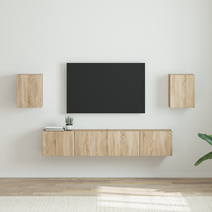 TV Wall Cabinet 2 pcs Sonoma 30 x 31 x 40 cm Engineered Wood