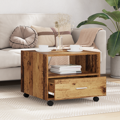 Coffee Table Old Wood 55 x 55 x 45cm Engineered Wood