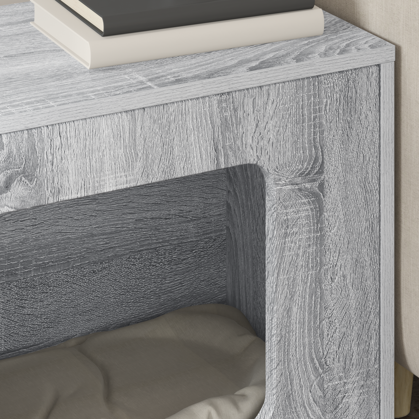 Cat House Grey Sonoma 51 x 30 x 42.5 cm Engineered Wood