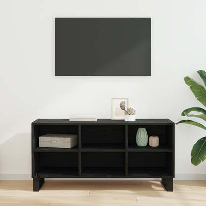 TV Cabinet Black Oak 103.5 x 30 x 50 cm Engineered Wood