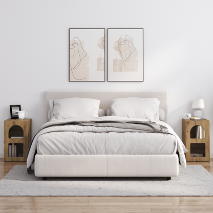 Bedside Table ELST 2 pcs Artisan Oak 29.5 x 33.5 x 50 cm