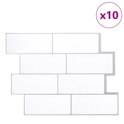 Decorative Stickers 50 pcs White Grey 29 x 21 cm