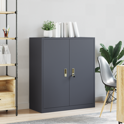 Storage Cabinet Anthracite 90 x 40 x 105 cm Steel