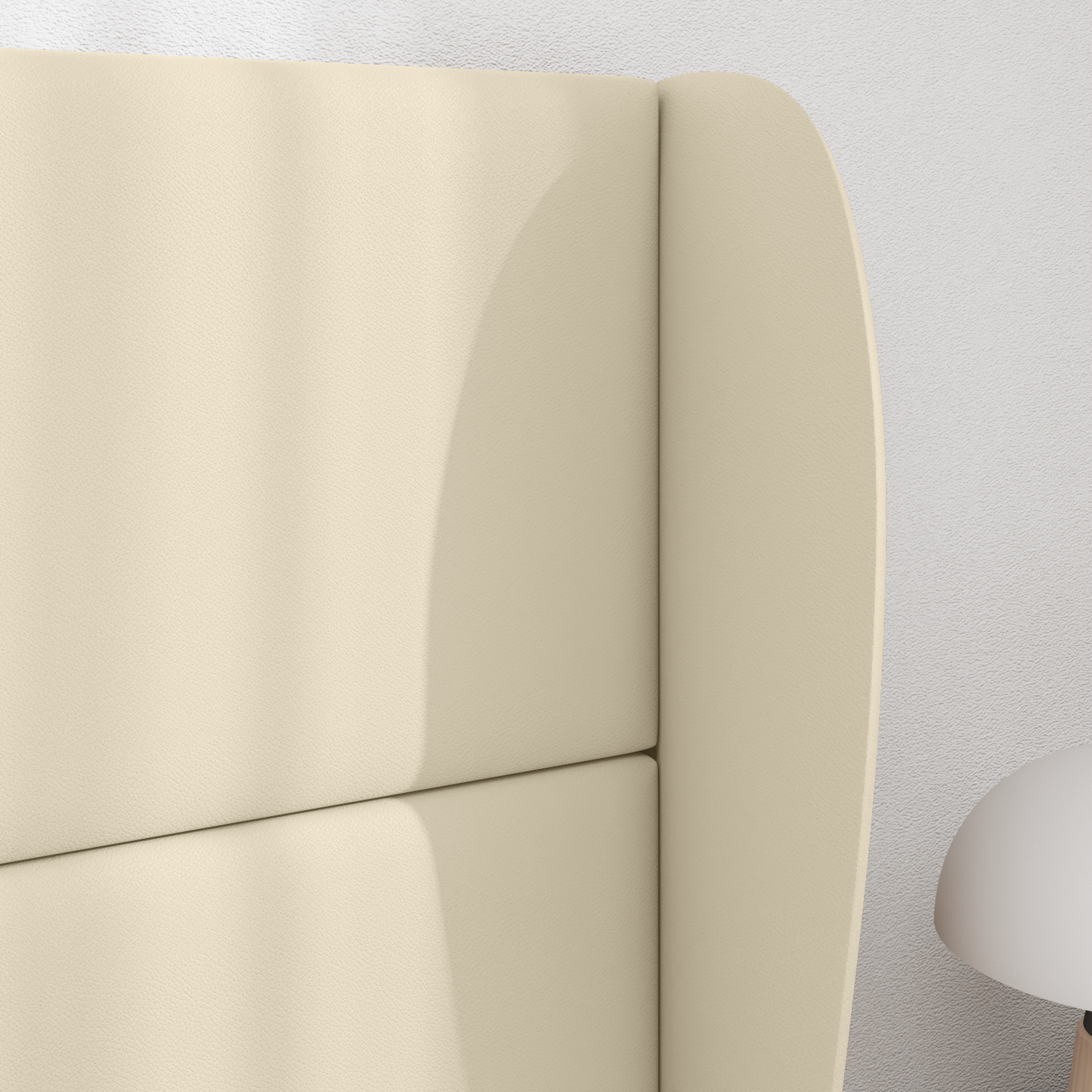 Headboard Ear Cream 80 x 23 x 6 cm PVC