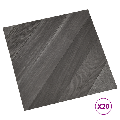 Self-adhesive Flooring Planks 30.5 x 30.5 cm 20 pcs PVC