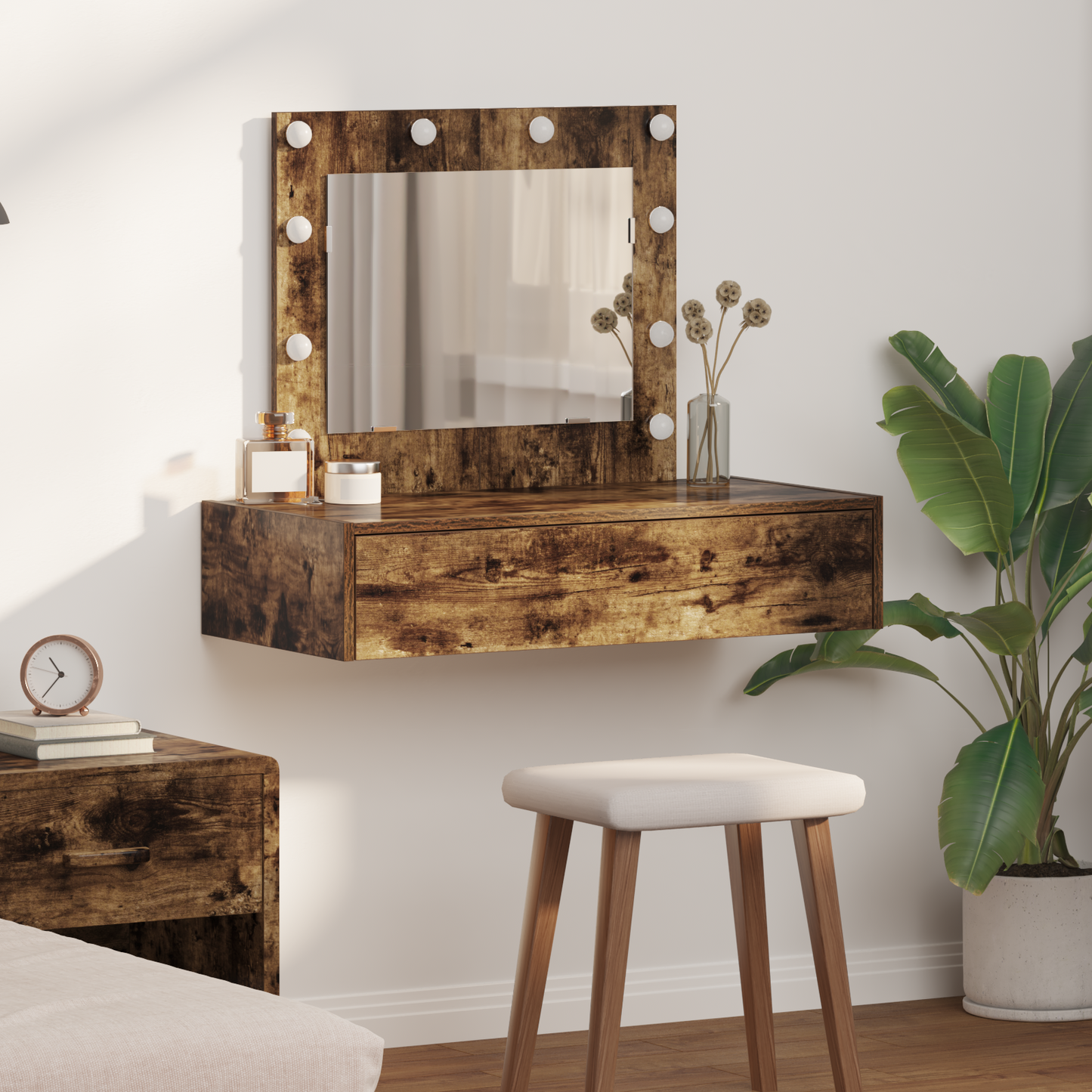 Dressing Table Brown 83 x 40 x 70 cm Engineered Wood