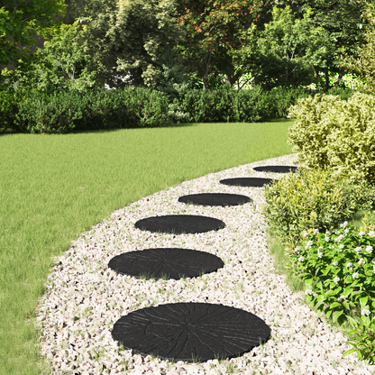 Stepping Stone 6 pcs Black Ø 45 x 1.8 cm Rubber