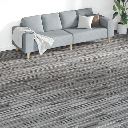 Flooring Planks 18 pcs Grey 5.26 m² PVC