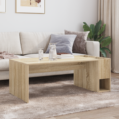 Coffee Table Sonoma Oak 101.5 x 50 x 37 cm Engineered Wood