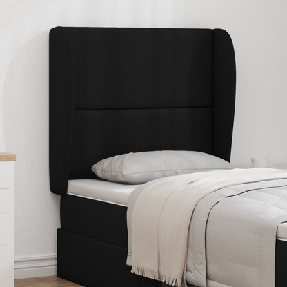 Headboard Ear Black 80 x 23 x 6 cm PVC