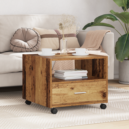 Coffee Table Old Wood 55 x 55 x 45cm Engineered Wood