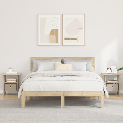 Bedside Table 2 pcs Sonoma Oak 41 x 40 x 45 cm Engineered Wood