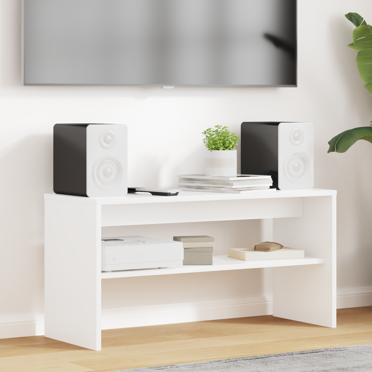 TV Cabinet White 80 x 30 x 40 cm Engineered Wood