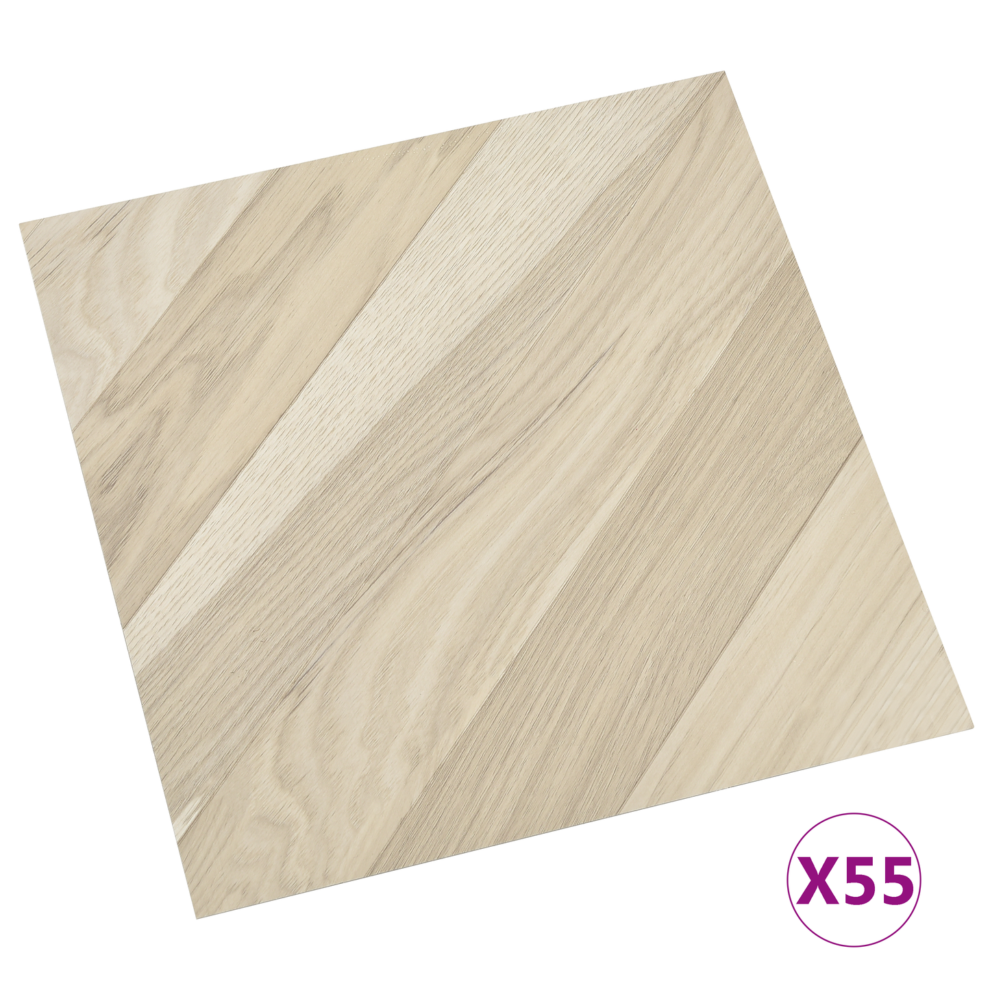 Flooring Planks 55 pcs Beige 5.11 m² PVC