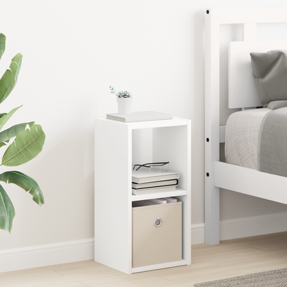 Bedside Table White 25.5 x 22 x 49.5 cm Engineered Wood