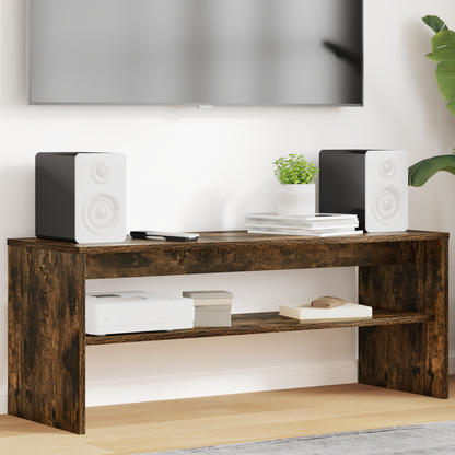 TV Cabinet Smoked Oak 100 x 35 x 40 cm Engineered Wood
