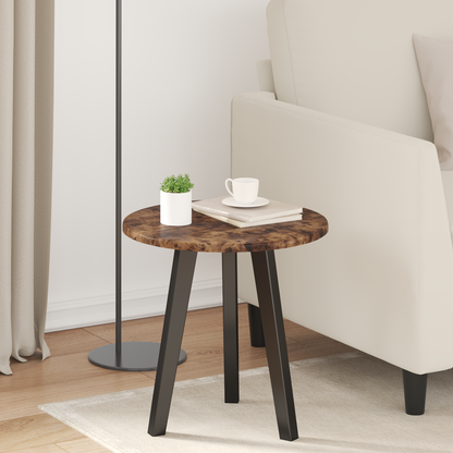 Table Top Smoked oak Ø 40 x 1.5 cm Engineered Wood