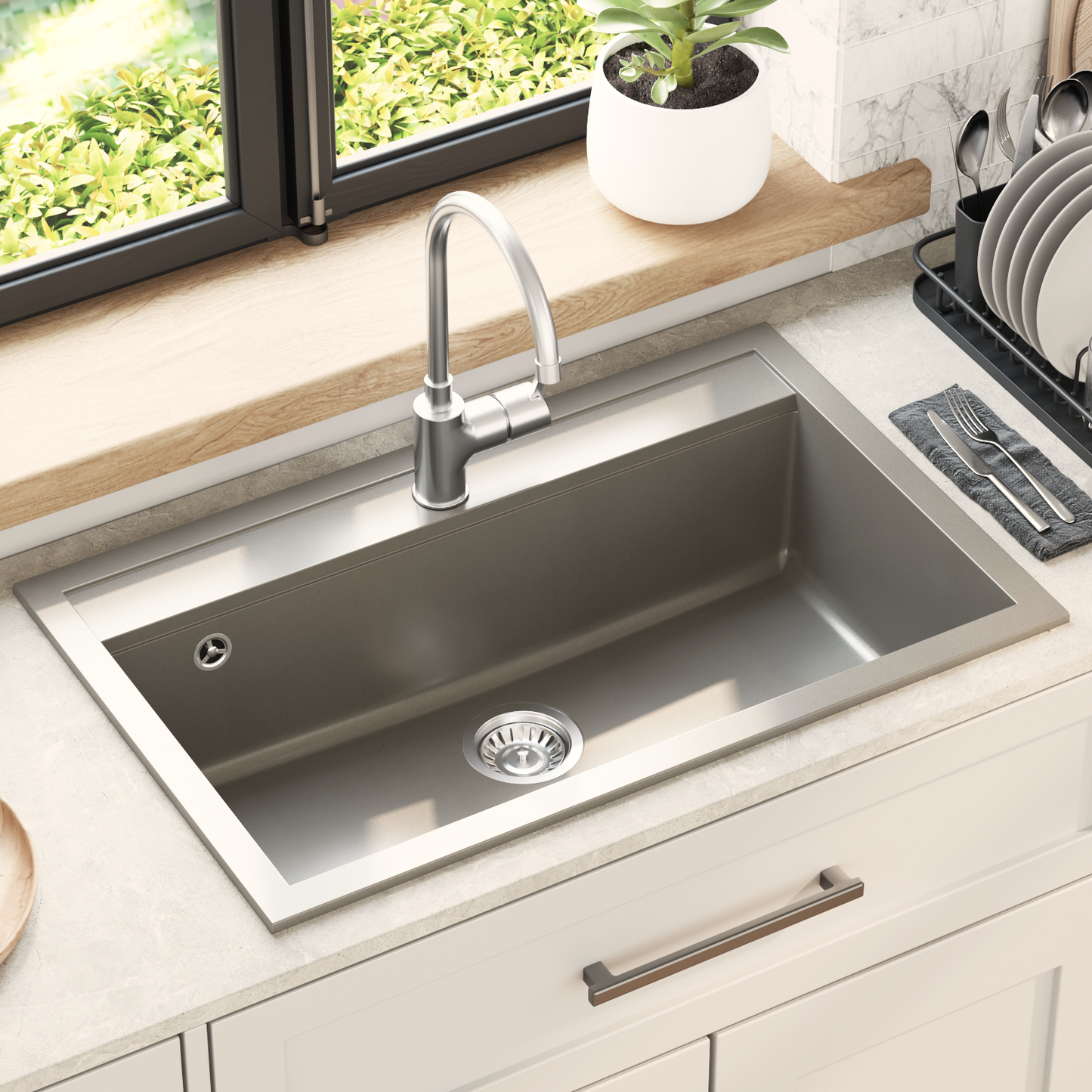 Sink Grey 795 x 505 mm Granite
