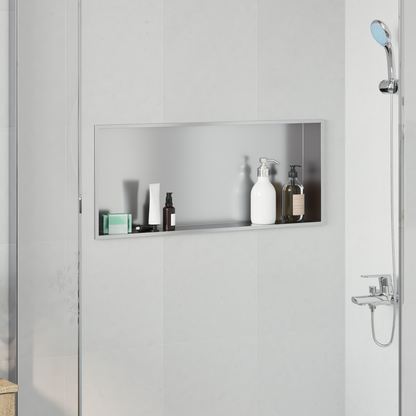 Shower Niche Silver 75 x 30 x 9.5 cm Stainless Steel