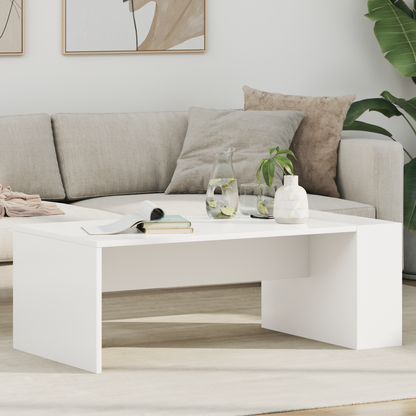 Coffee Table White 95 x 50 x 34 cm Engineered Wood
