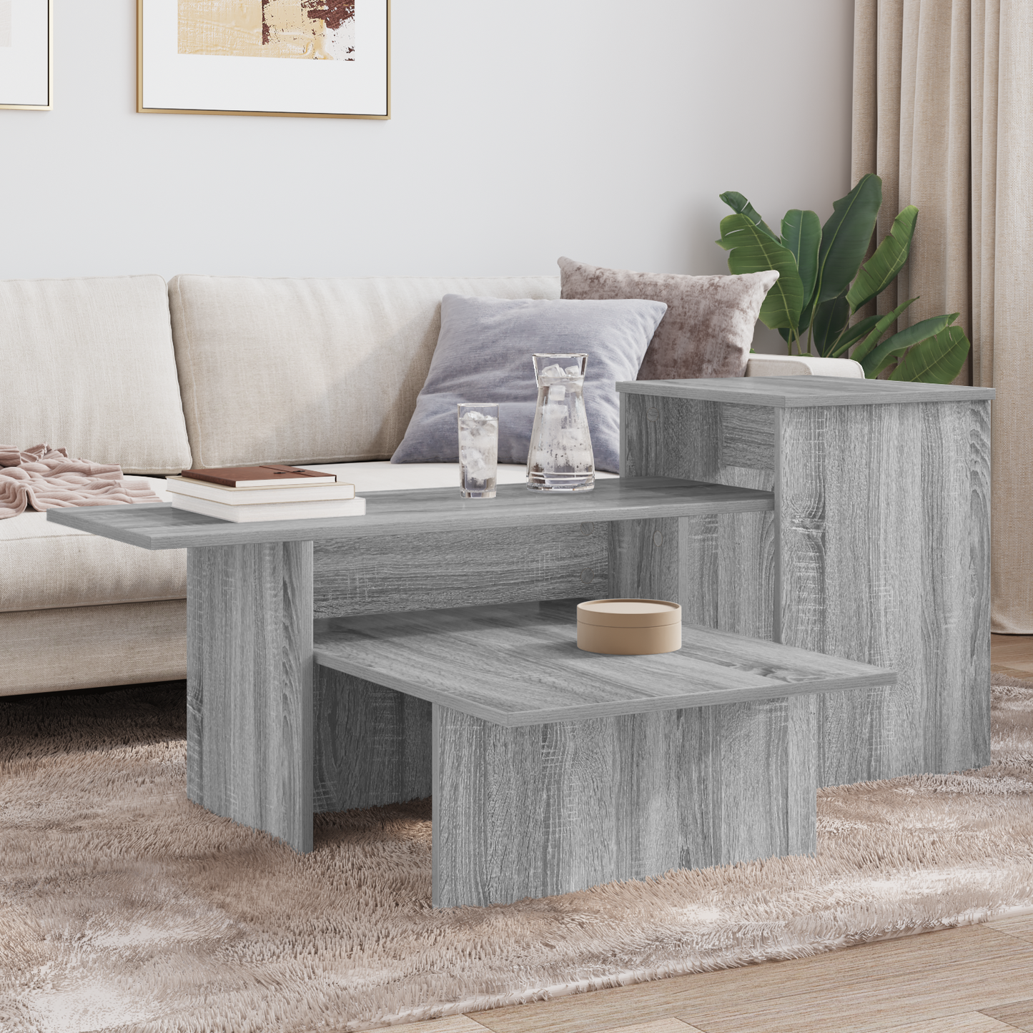 Console Table Grey Sonoma 91.5 x 35 x 38.5 cm Engineered Wood