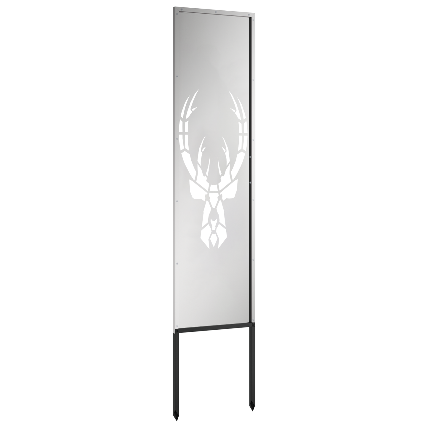Garden Privacy Screen Silver 32 x 140 cm Galvanised steel