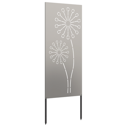 Garden Privacy Screen Rusty 50 x 140 cm Weathering Steel