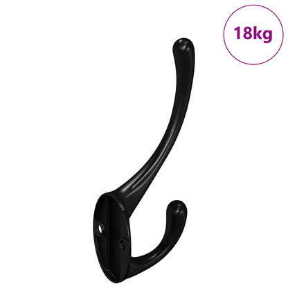 Clothes Hook 346 pcs Black 102 x 29 x 47mm Zinc Alloy