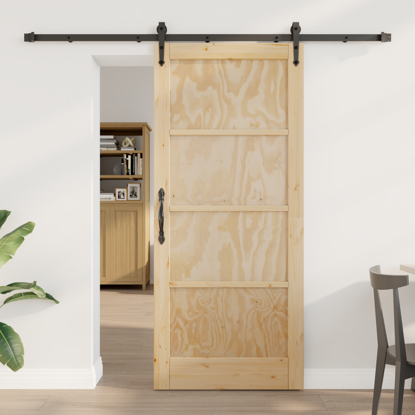 Sliding Door ORKDAL Natural 86 x 198.5 cm Solid Pine Wood