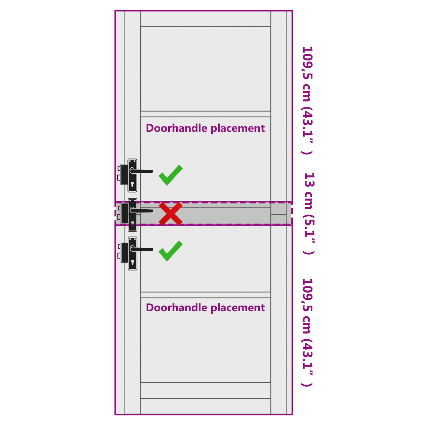 Interior Door Natural 83 x 232 cm Plywood