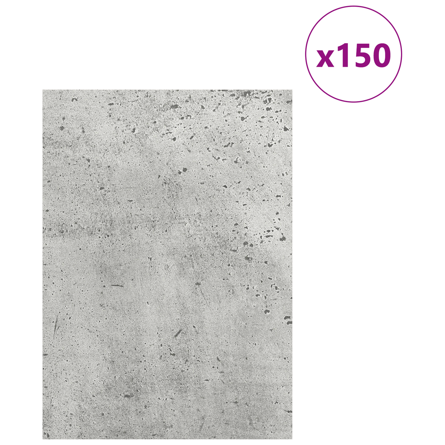 Decor Panels 150 pcs Concrete Grey 15 x 21 x 0.27 cm
