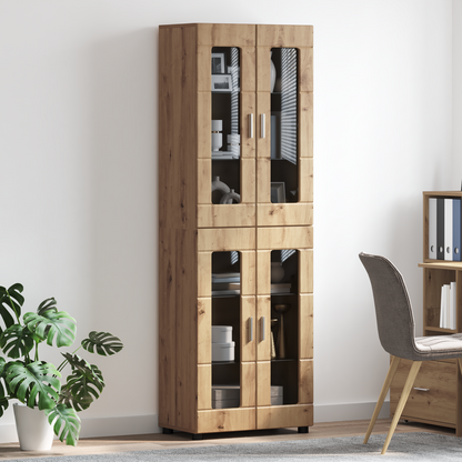 Highboard FLORIN Artisan Oak 60 x 35 x 182 cm Engineered Wood