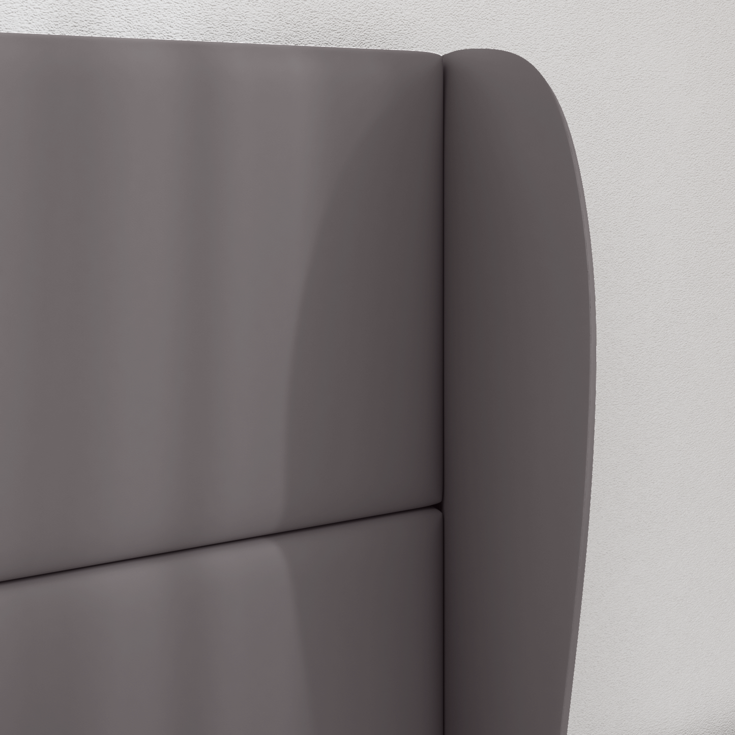 Headboard Ear Dim Grey 80 x 23 x 6 cm PVC