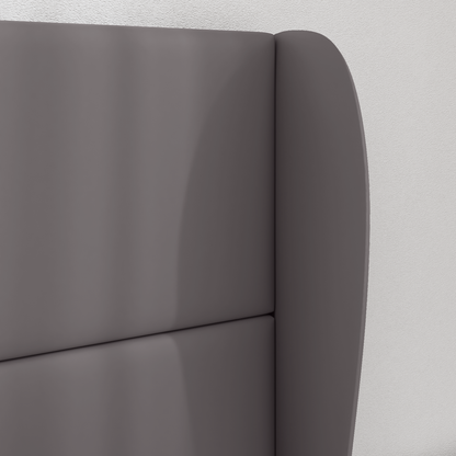 Headboard Ear Dim Grey 80 x 23 x 6 cm PVC
