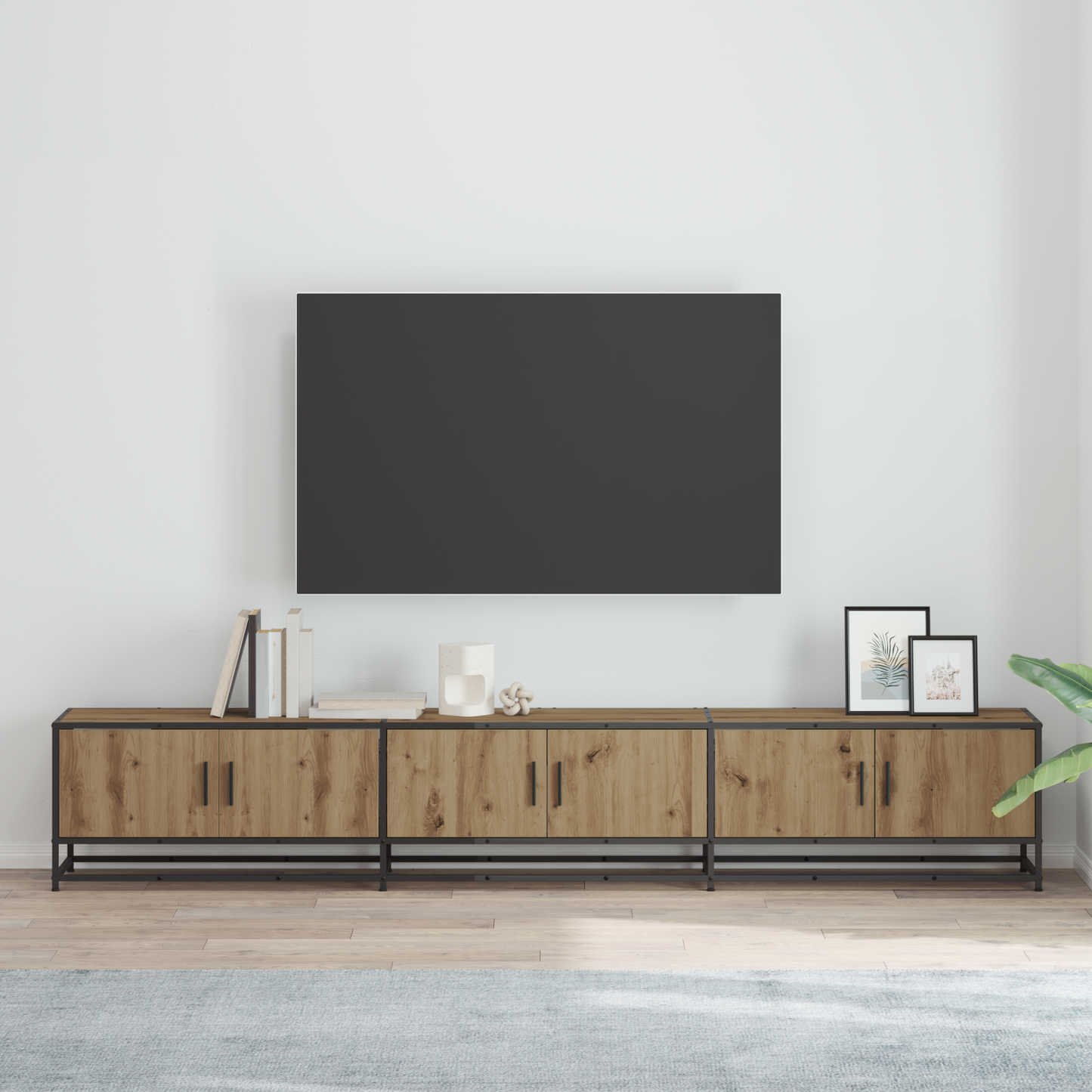 TV Units 2 pcs Artisan Oak 240 x 35 x 41 cm Engineered wood