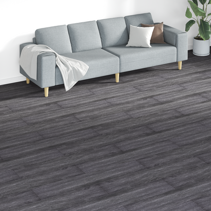 Flooring Planks 18 pcs Black and White 5.26 m² PVC