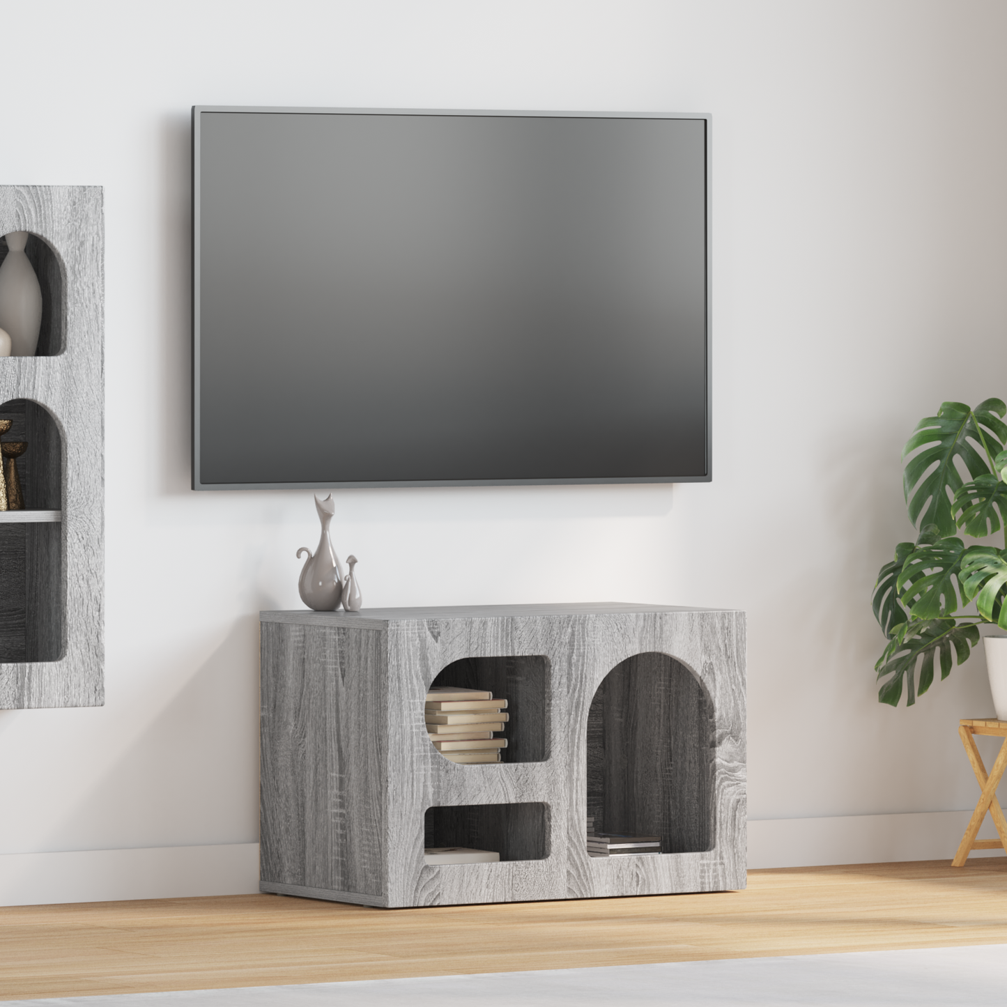 TV Cabinet ELST 60 x 35 x 40 cm Grey Sonoma Engineered Wood