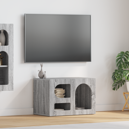 TV Cabinet ELST 60 x 35 x 40 cm Grey Sonoma Engineered Wood