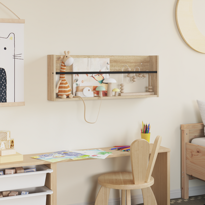 Magazine Rack Sonoma Oak 80 x 12 x 30 cm Engineered Wood