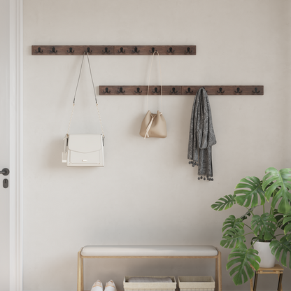 Hanger Brown 60 x 7 x 8 cm Solid Reclaim Wood