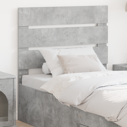 Headboard Concrete Grey Engineered Wood