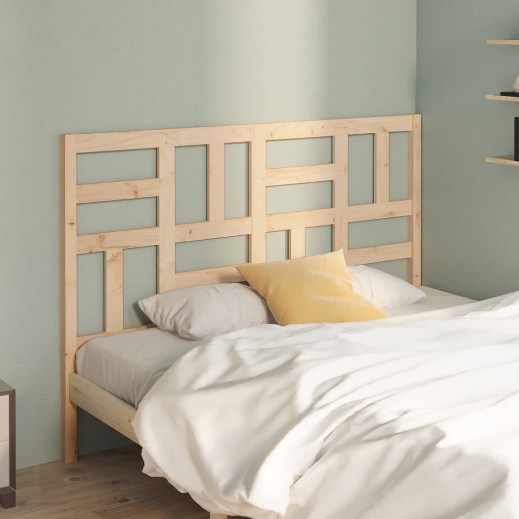 Bed Headboard 146x4x104 cm Solid Wood Pine