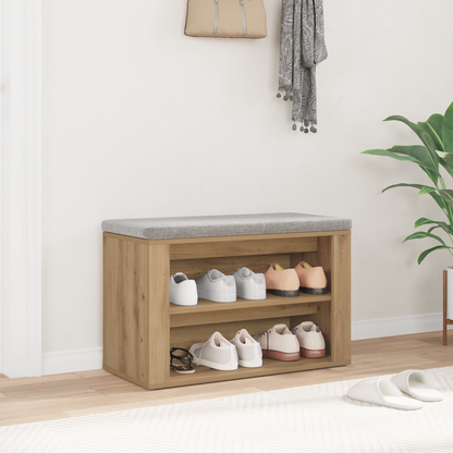 Shoe Rack Artisan oak 75 x 35 x 45 cm Engineered wood