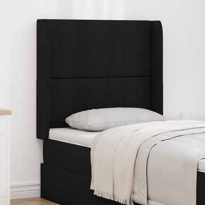 Headboard Ear Black 80 x 16 x 4 cm PVC