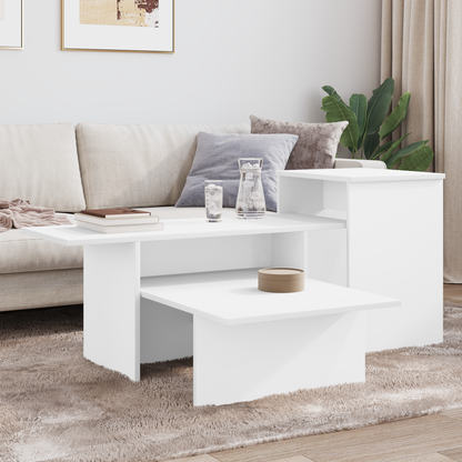 Console Table White 91.5 x 35 x 38.5 cm Engineered Wood