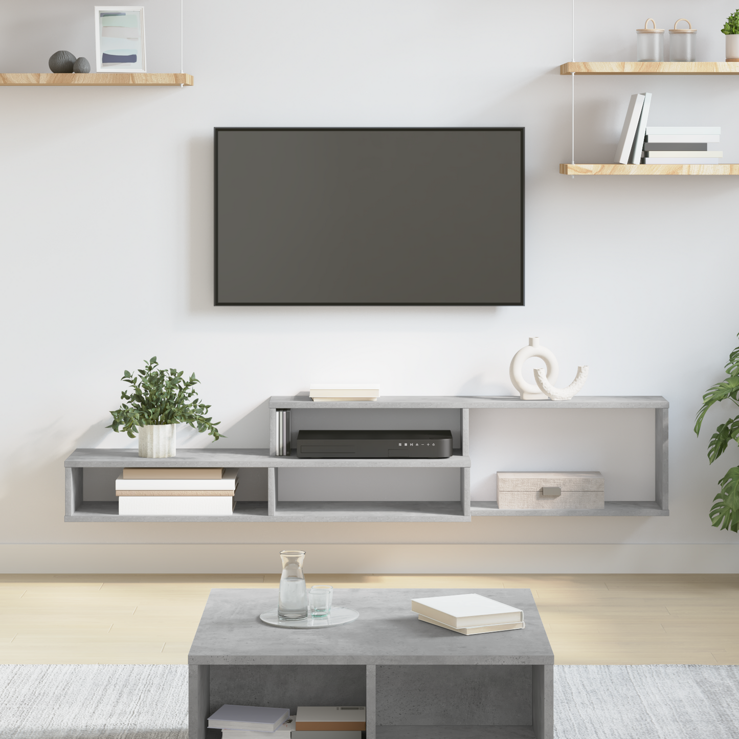 Wall TV Stand 150 x 25 x 28.5 cm Engineered Wood