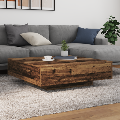 Coffee Table Old Wood 100 x 100 x 31 cm Engineered Wood