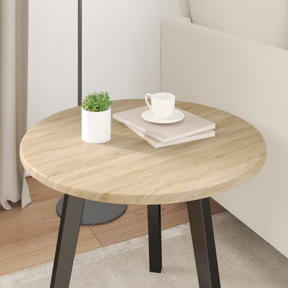 Table Top Sonoma oak Ø 50 x 1.5 cm Engineered Wood