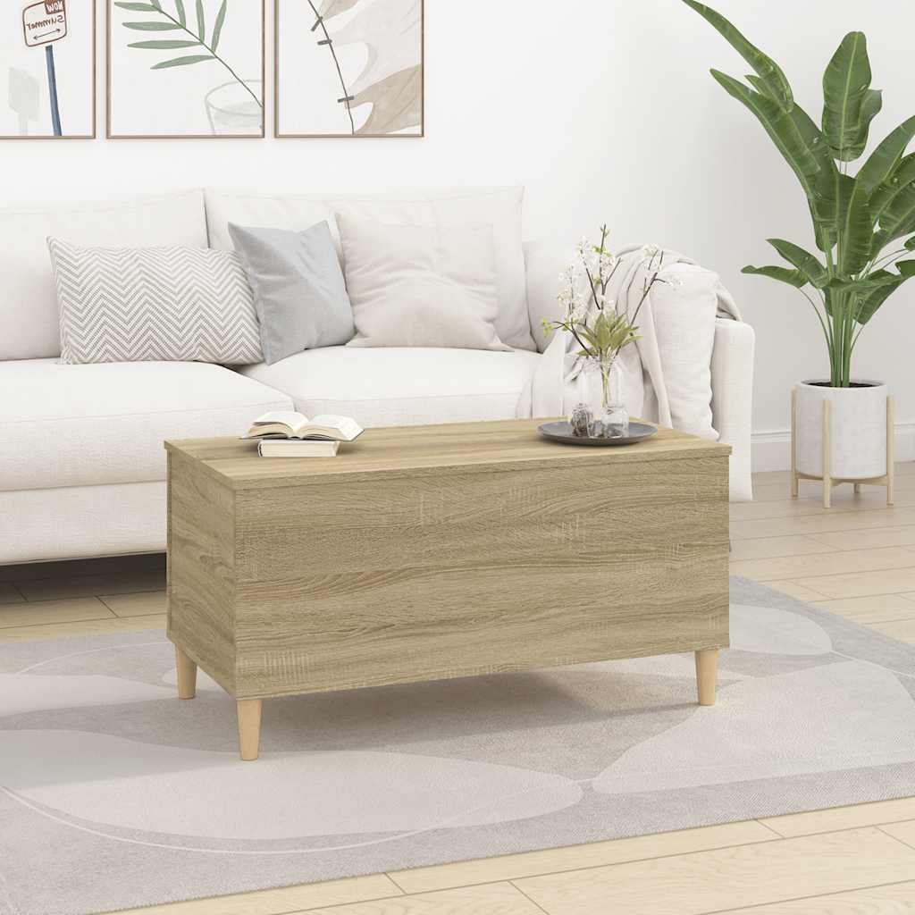 Coffee Table Sonoma Oak 90x44,5x45 cm Engineered Wood